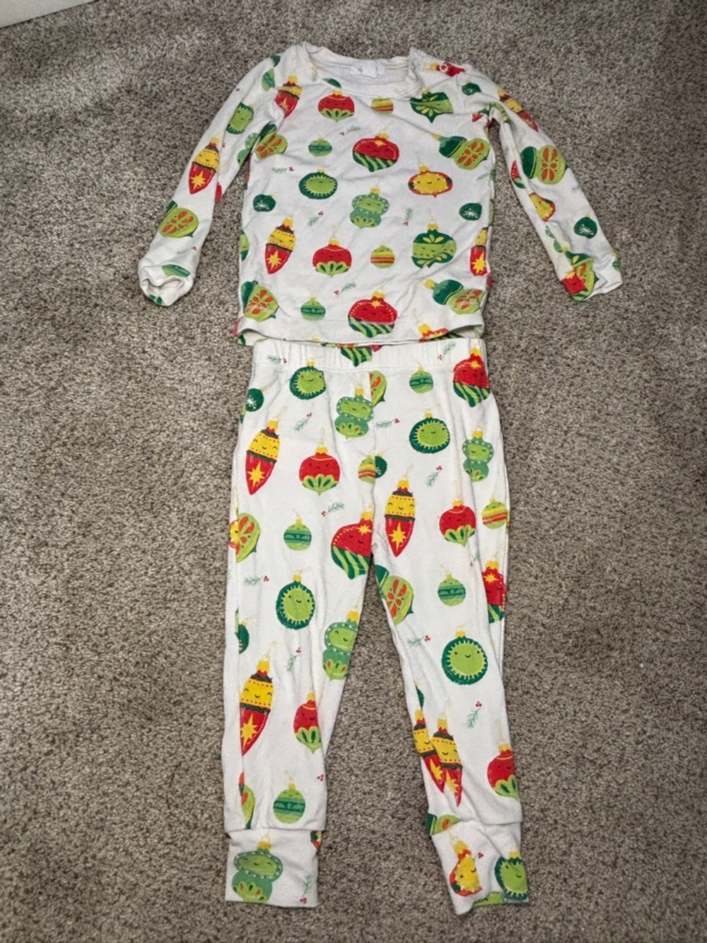 Angel Dear Shiny Bright Ornaments Bamboo Pajama Set Size 18-24 months